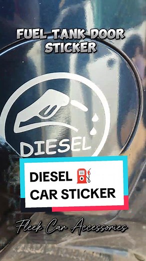 Customize your car with a Diesel Fuel Tank Door Sticker
