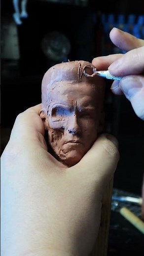 Terminator T-800 Sculpting Timelapse in Polymer Clay | Sculpting Tutorial #shorts