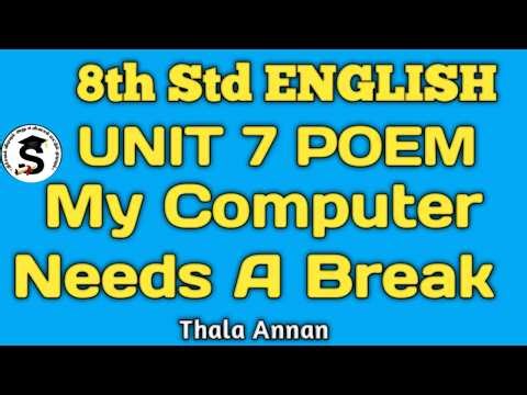 A COMPUTER NEEDS TO BREAK | 8th English Unit 7 Bookback Grammar Answers ‪@Thalaannan‬