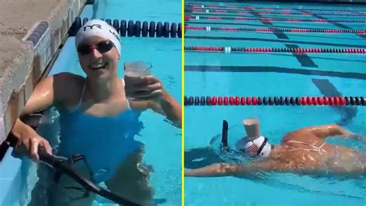 Katie Ledecky’s viral swimming video is stunning feat of human ingenuity – and might be more impressive than her history-making Olympics
