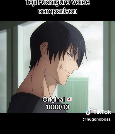 Toji Fushiguro Voice Comparison: Original vs English vs Spanish Dub