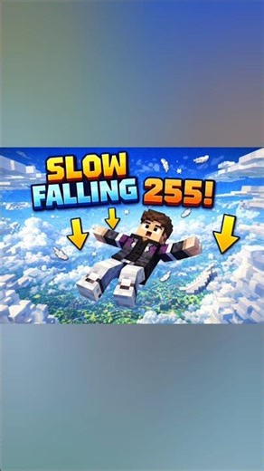 SLOW FALLING 255 😱 You Won’t Believe This! #minecraft