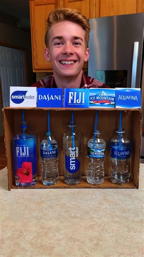 2.7K views · 116 reactions | He guessed all 5 correct  Kids, Dad, Mom, and family play taste test challenge with different kinds of bottled water. Funny tricky guessing game, with ranch soda prank ending. This video was produced by Family Game Night, Network Media, and Benson Bros. #games #partygames #familygathering #water #waterbottle | Family Game Night | Facebook