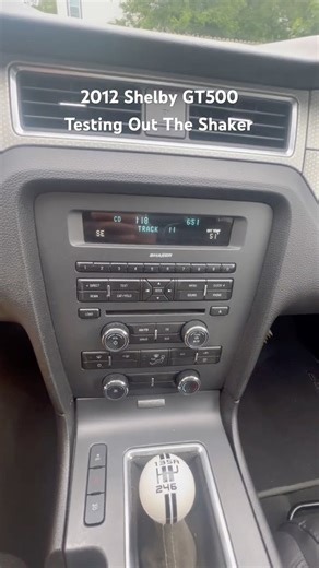 2012 Shelby Mustang Sound System Testing The Shaker #mustang #soundsystem #sportscar #musclecar