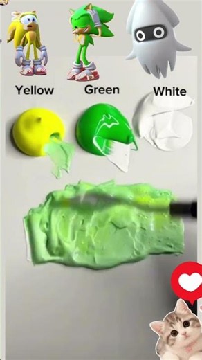 Yellow vs Green vs White 💛💚🤍 | Satisfying Slime Color Mixing!
