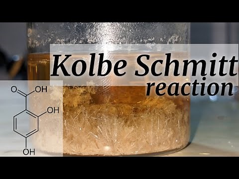 2,4 Dihydroxybenzoic acid Synthesis : Kolbe Schmitt reaction