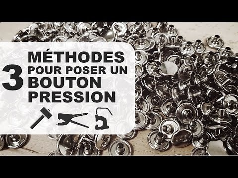 3 méthodes pour poser un bouton pression