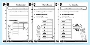 The Calendar Differentiated Worksheets