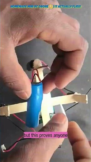 Homemade Mini RC Drone 😳 It Actually Flies!