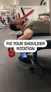 Many people are missing external rotation if the shoulder. - They may commonly notice it when trying to put a barbell on their back during squats, during pullups, and other things that require shoulder ER. - This is one of my favorite ways to work on external rotation of the shoulder joint. - I’m usually already warmed up before doing this (just FYI). - Each rep I try to relax into a deeper stretch as I explore my end range of motion. - Don’t arch the back and flare the ribs out! | GuerrillaZen 