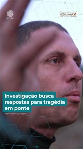Investigation seeks answers to bridge tragedy | #DomingoEspetacular #shorts