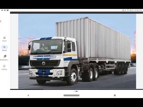 Bharat benz truck engine sound and horn sound