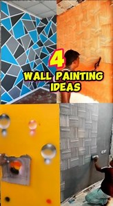 21K views · 22 reactions | 4 WALL PAINTING DESIGN IDEAS Tara at matuto ng ibat ibang idea or diskarte kung paano ginawa na pwede din nating gayahin tulad mga ito #ideas #wallpainting #trendingvideo #highlights #viralvideoシ #fbreels #adsonreels #design #houseideas #housecolors #diy #HomeDecor | BernardMix Vlog | Facebook