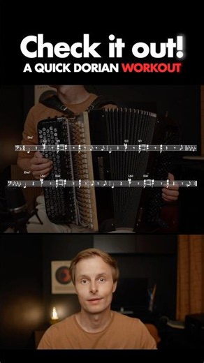 A Quick Jazz Accordion Workout 🪗 Full video on the channel: Accordion Studio 👋 #accordionlessons