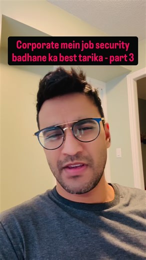 Abhishek Somani on Instagram: "Best survival strategy in corporate - Part3 ✌️✌️#corporate #corporatelife #funny #interview #english"