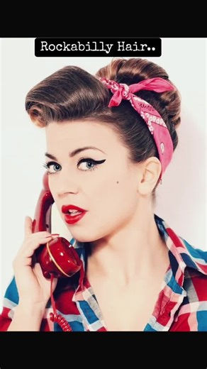 #rockabilly #hair #hairstyles #50s #rockandroll #vintage #fashion #retro #fyp