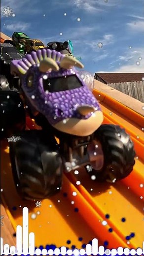 My Monster Trucks On A Cold Winter Day #evanstorm #monstertrucks #monsterjam