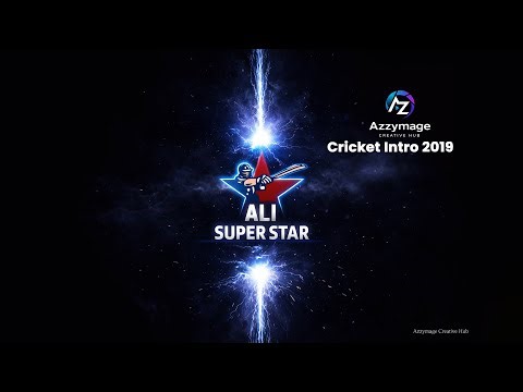 Cricket Team Intro (2019) | Ali Super Star | Sports Logo Animation | Azzymage Creative Hub