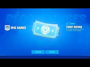 COMMENT OBTENIR 3 NOUVEAU TICKETS DE REMBOURSEMENTS sur FORTNITE !