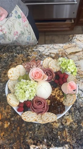 2.1K views · 47 reactions | Spring Appetizer Platter you have to Try Rebecca makes an easy Appetizer Platter for a Spring Party. Who doesn't love Charcuterie... especially with Flowers. This Original Video was Produced by Rebecca's Kitchen & Network Media. | Rebecca's Kitchen | Facebook
