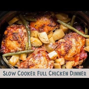 🍗🥔 Slow Cooker Chicken, Potatoes & Green Beans: Easy One-Pot Meal! 🌿✨