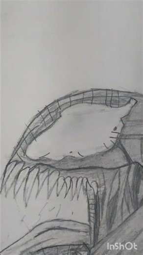 Venom in pencil 😈 Rate it!#drawing #sketch #animeart #shorts #artist