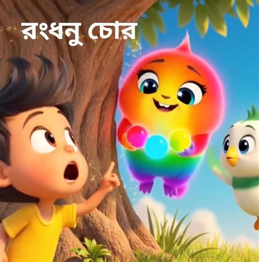 রংধনু চোর | Rongdhonu Chor | Bangla kids song #banglanurseryrhymes #banglachora #banglacartoon