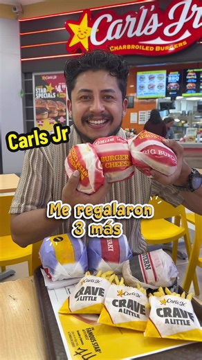 Hoy Viernes 20 de Marzo están regalando hamburguesas en Carls Jr 🔥 Un solo día Hamburguesas Gratis #carlsjr #hamburguesas #ecuador #turismoecuador