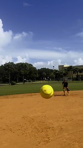 Working on backhand picks on the run. In my opinion this is one of the harder plays to make in the infield. For this, I am lobbing the ball up to her right and am about 30ft away. #infield #softball #baseball #picks #shortstop #secondbase | MegRem Softball
