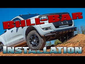 BullBar - Ford Ranger - Double Bar Unterfahrschutz Installation