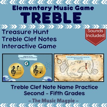 Treble Clef Notes Game | Interactive Elementary Music "Treasure Hunt"
