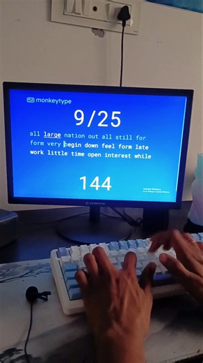 Day 5 of typing asmr test till I get 200 wpm⌨️🔥 #typingasmr #asmrtyping #typingtest #typingchallenge