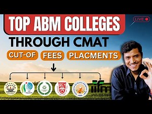 🔴TOP ABM Colleges through CMAT | Admission 2025 | Cut-off | Fees | Placements