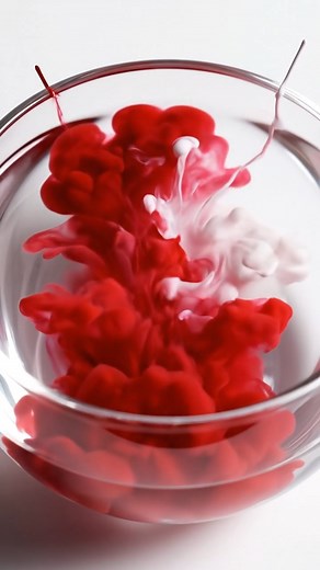  Crimson Red + Arctic White Satisfying ASMR Color Fusion | Color Serenity | Facebook