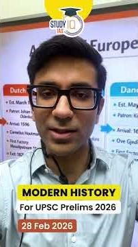 Complete Modern History For UPSC Prelims 2026 Marathon | #short #prelims