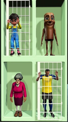 Who dance more Brainrot in SCARY TEACHER #HAHASHORTS #animation #memes