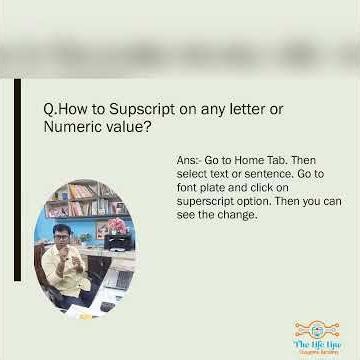 Day :- 45 How to Supscript on any letter or Numeric value?