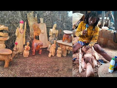 The Art Of Wood Carving || Wood Carving Business In Africa, Igboland