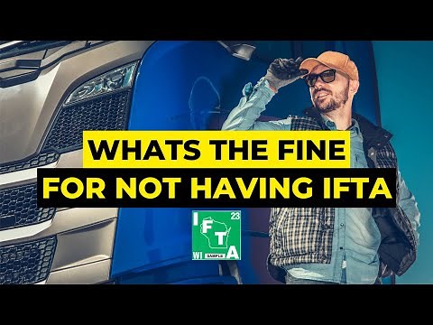 What is the fine for not having an IFTA sticker?