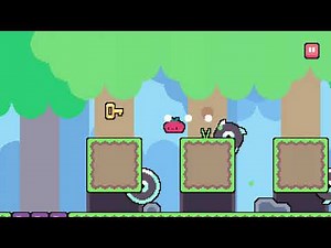 Dadish. World one. Level 5. Walkthrough with Star.