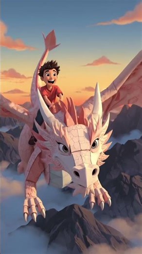 the Magic Paper Dragon 🐉✨ | Wholesome Cartoon Adventure‎