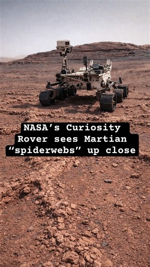 NASA’s Curiosity rover sees Martian spider webs up close #microlearning #stem #curiosity