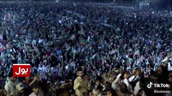 Imran Khan Karachi Jalsa Entry | Historic PTI Power Show