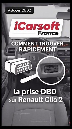 📍Où se trouve la prise OBD sur Renault Clio 2 ? Voici l’astuce ! 🚗🔧