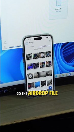 Gửi file nhanh (airdrop) từ iPhone sang Windows! #IntelUnison
