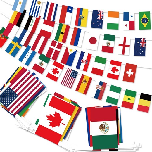 Countries String Flag International Flags Bunting Banner World Flag for Theme Party - Etsy