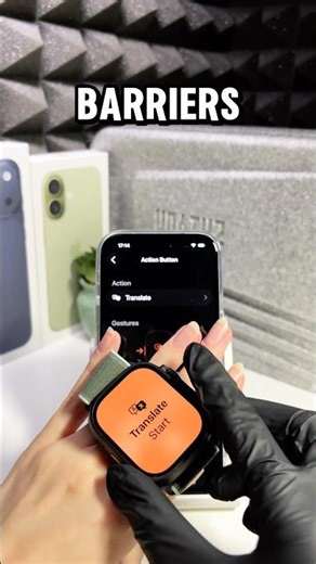 ACTION BUTTON & LIVE TRANSLATION ON APPLE WARCH⌚️ #actionbutton #livetranslation #applewatch