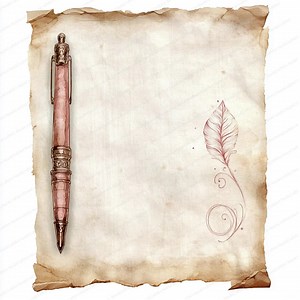 14 Vintage Scroll Clipart | Vintage Floral Paper Design | Printable Watercolor Clipart | High Quality Jpgs | Digital Download | Paper Craft - Etsy