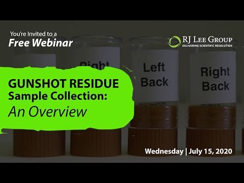 Gunshot Residue Sample Collection An Overview