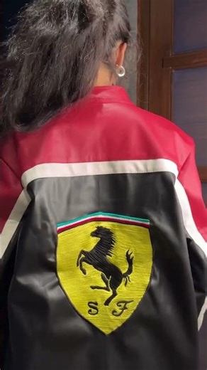 Ferrari racing lether jacket in xoratic.